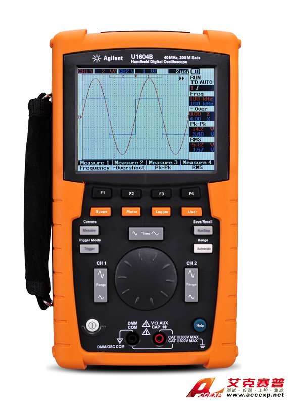 U1604B 手持式示波器，40 MHz