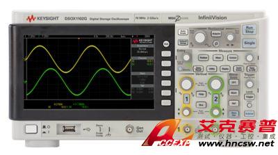 keysight是德 DSOX1102G 示波器：70/100 MHz，2 個模擬通道