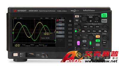 keysight是德 DSOX1202A 示波器：70/100/200 MHz，2 個模擬通道N